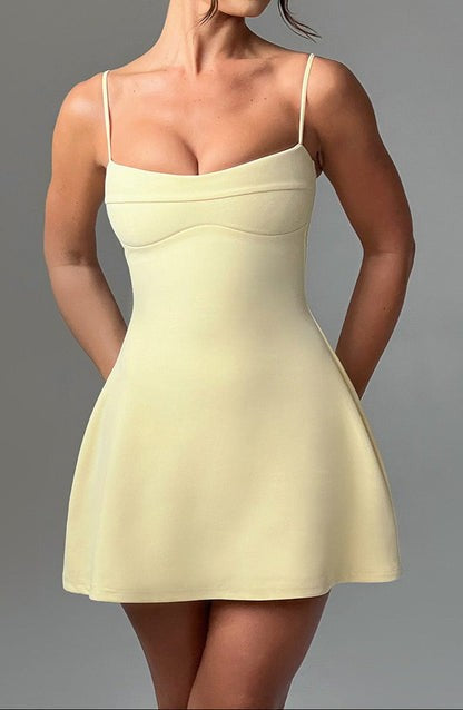 Dakota Lemon A-Line Sweetheart Mini