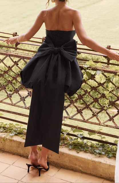 Valencia Noir Puff-Ball Bow Mini
