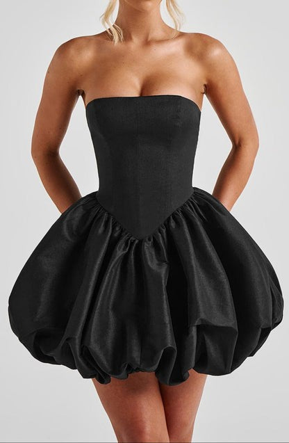 Valencia Noir Puff-Ball Bow Mini