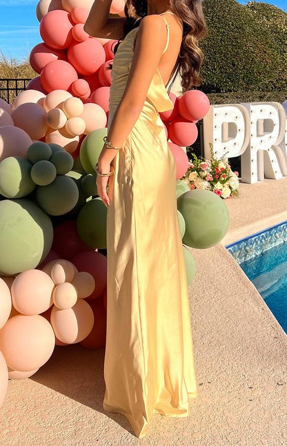 Bambi Sunshine Yellow Formal Maxi