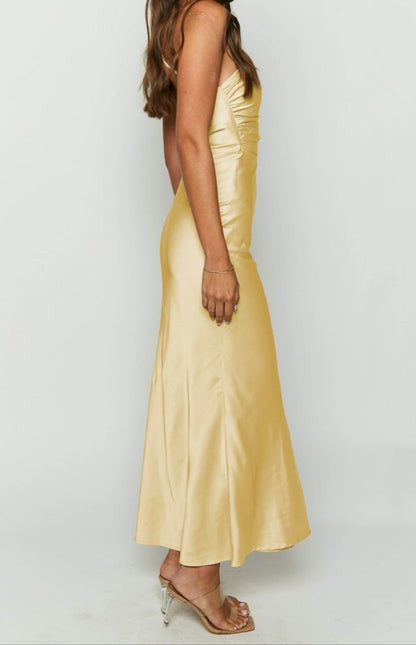 Bambi Sunshine Yellow Formal Maxi
