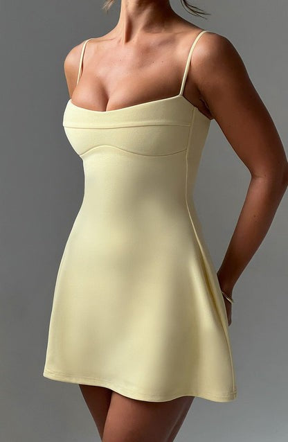 Dakota Lemon A-Line Sweetheart Mini