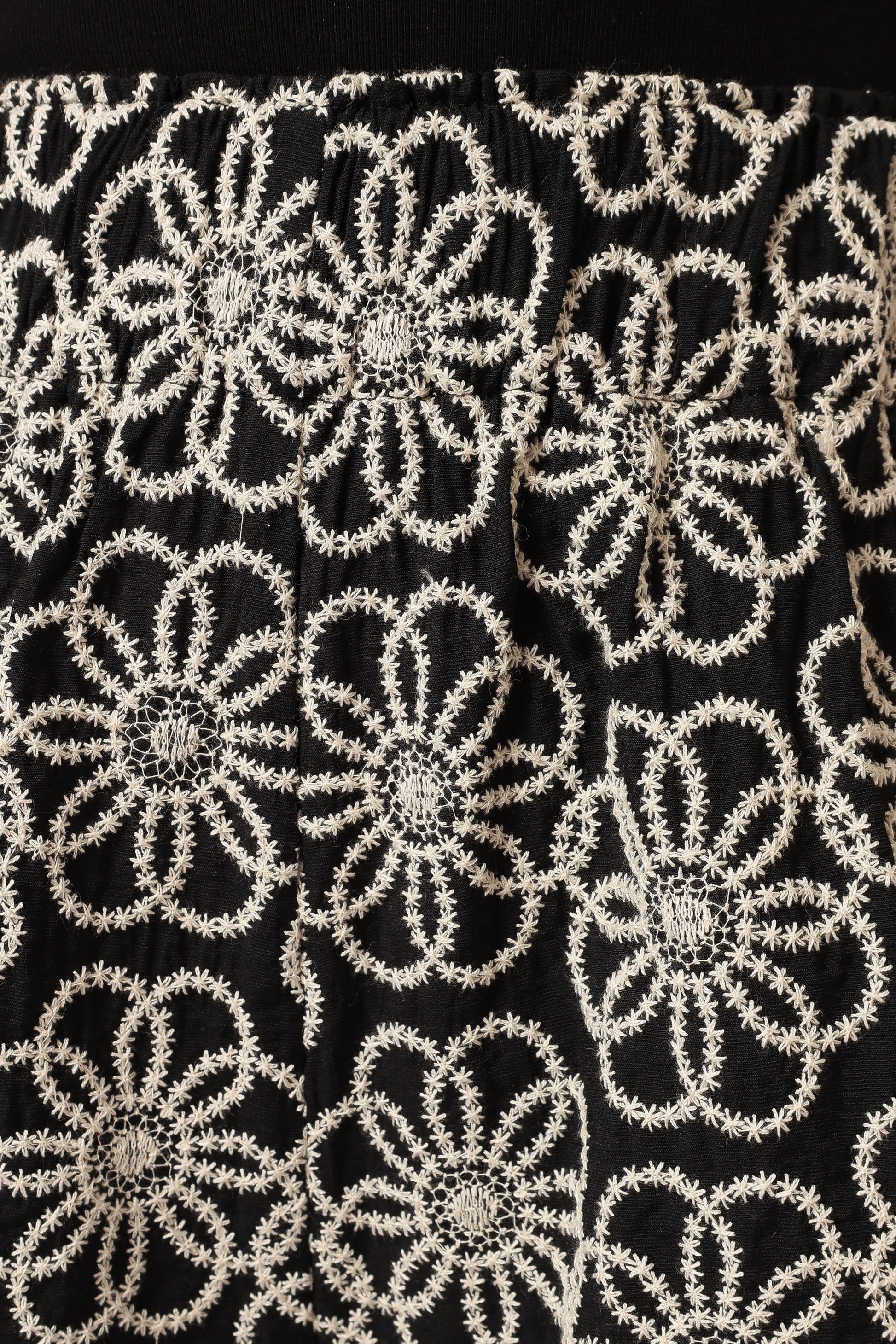 Embroidered High-Waist Shorts