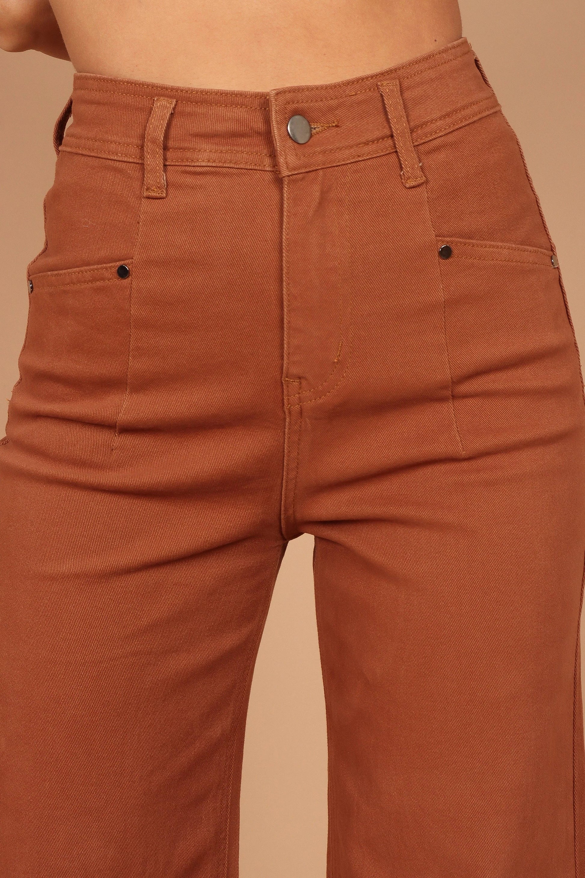 High-Rise Straight-Leg Cropped Pants