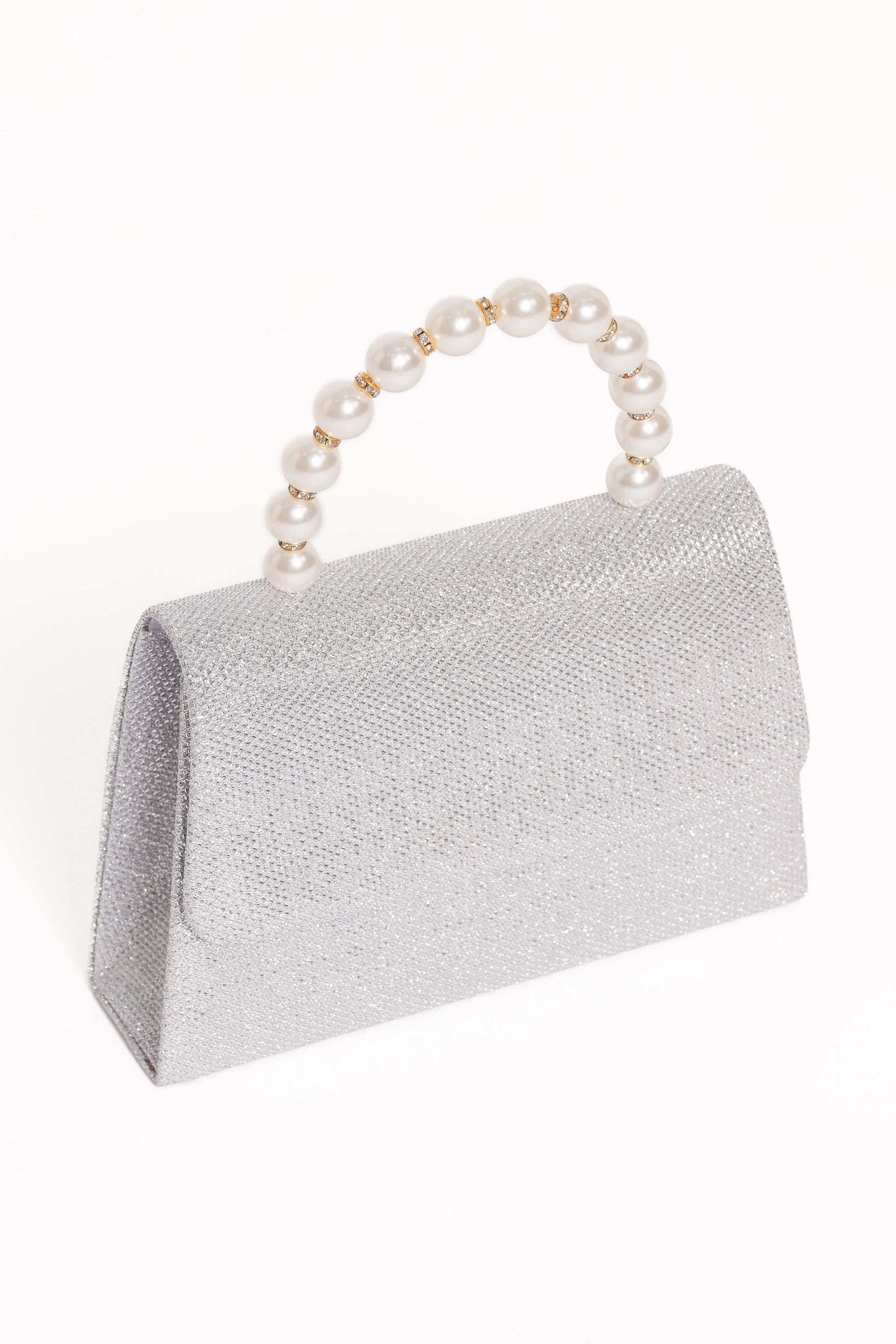 Metallic Fold-Over Clutch