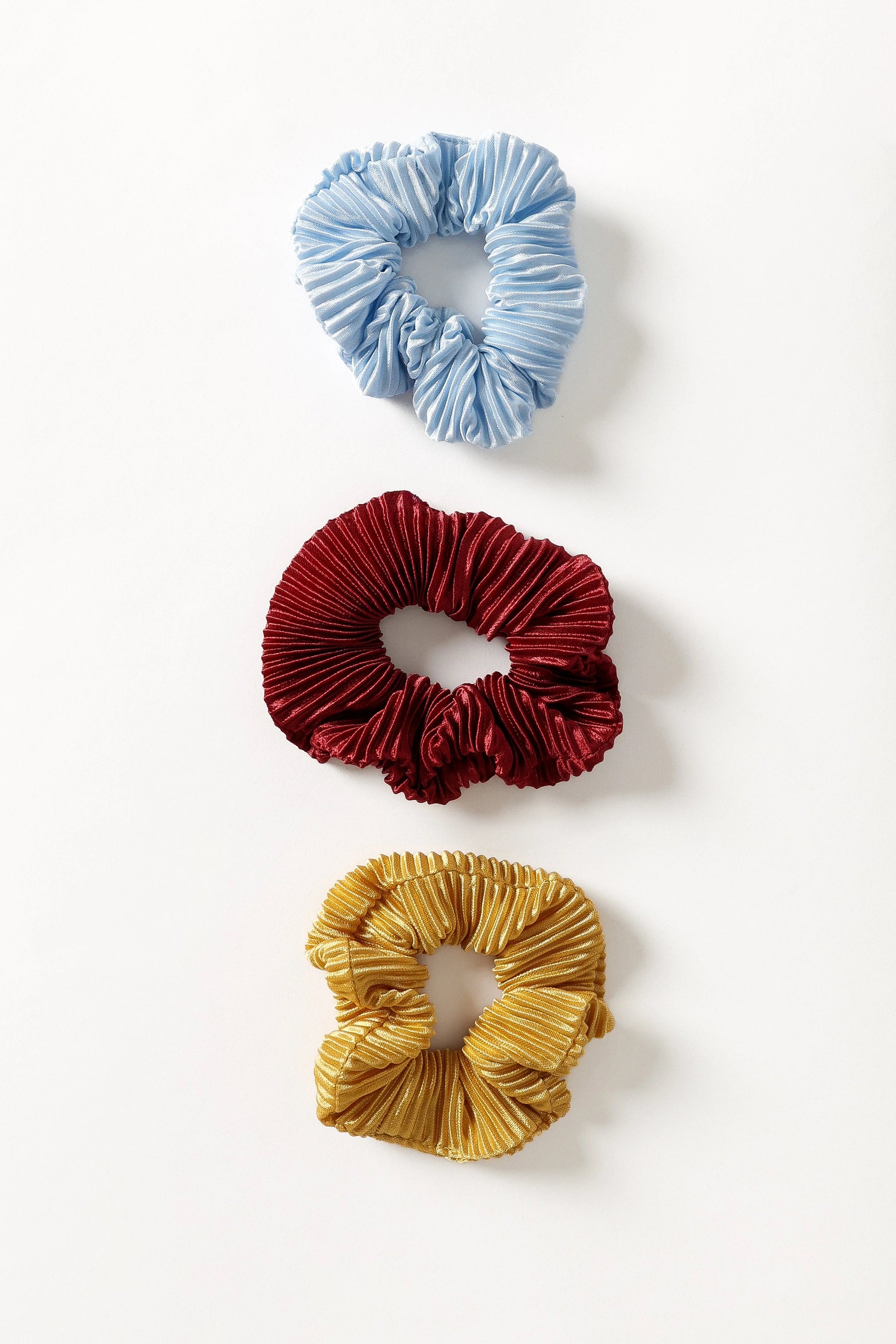 Multicolor Scrunchie Trio