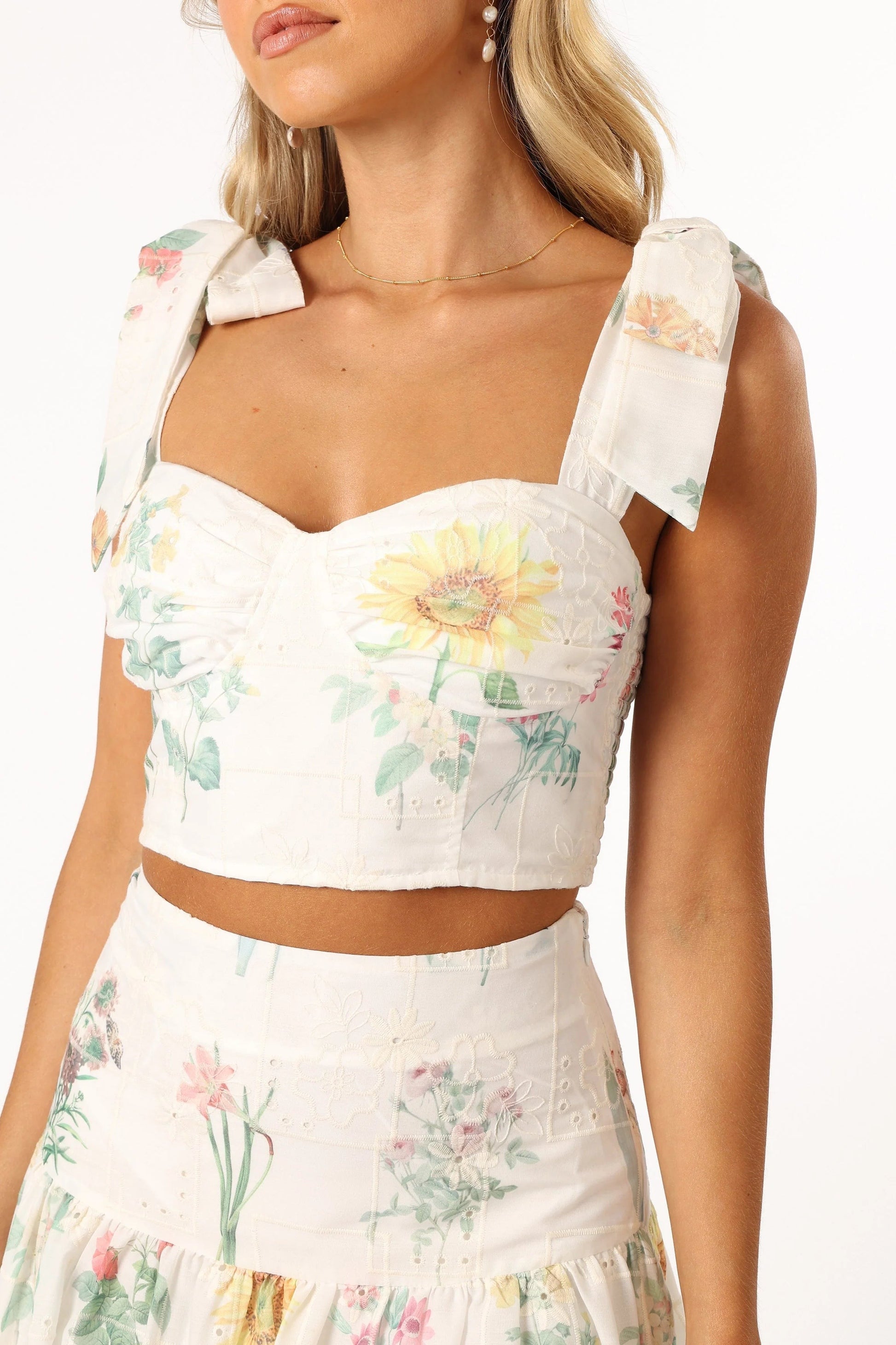 Sweetheart Tie-Strap Two-Piece Set