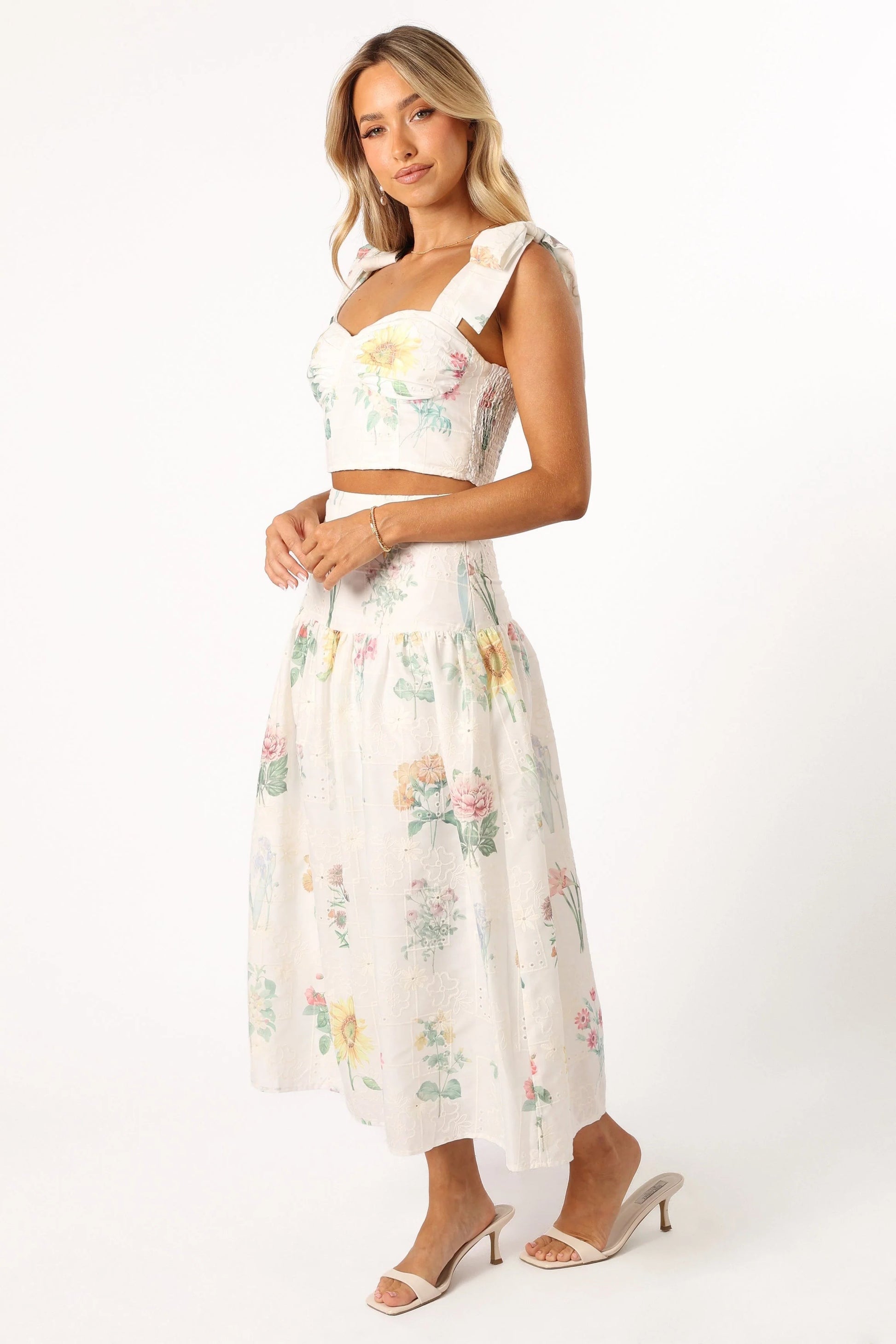 Sweetheart Tie-Strap Two-Piece Set