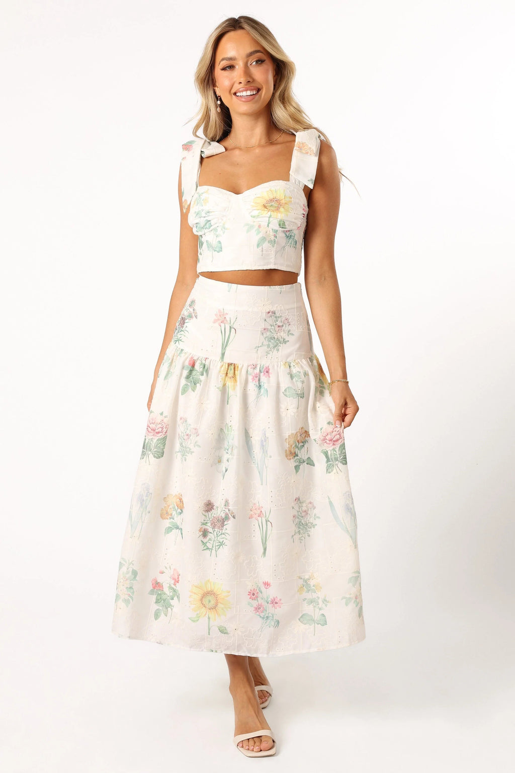Sweetheart Tie-Strap Two-Piece Set