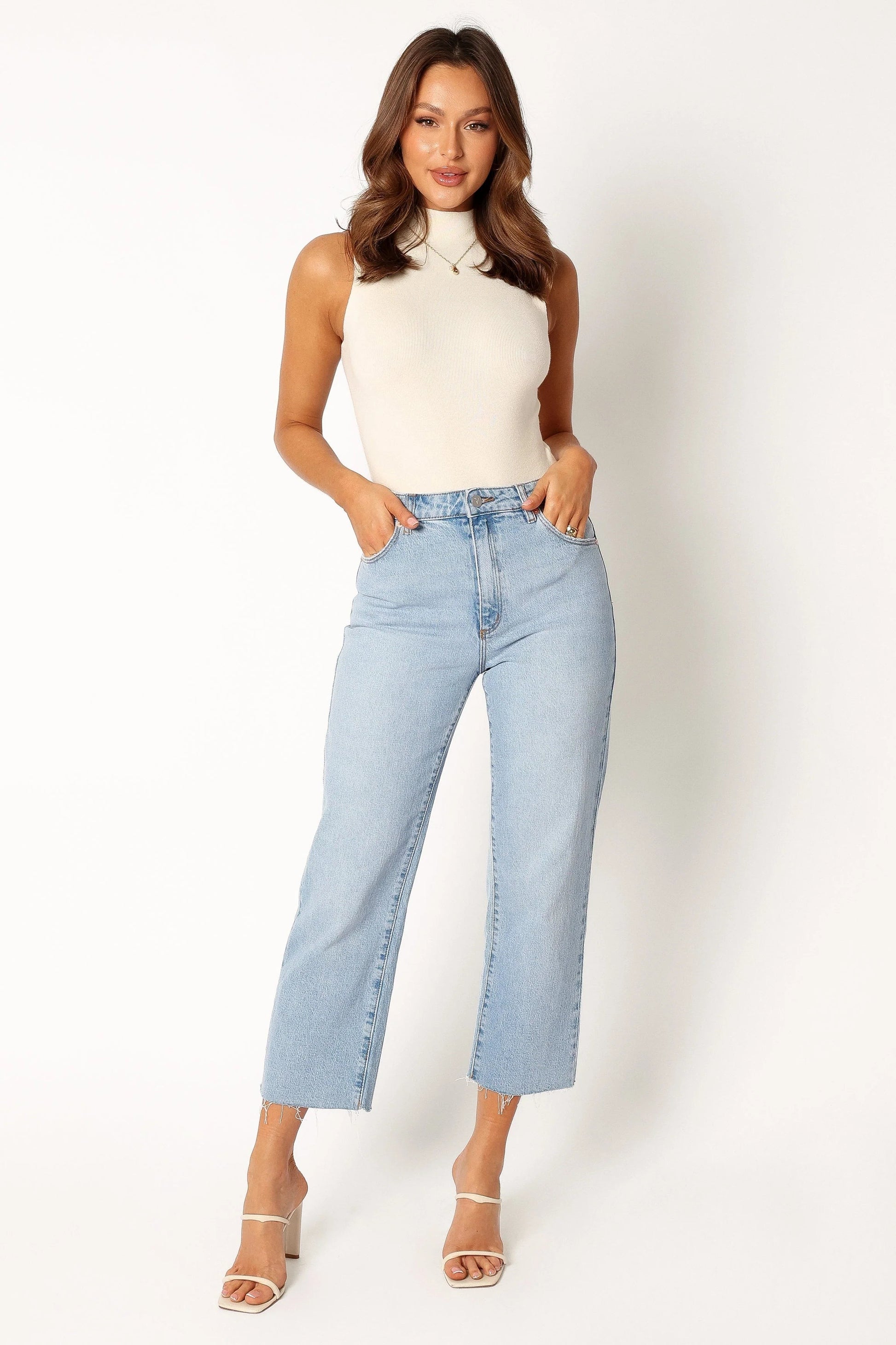 Turtle-Neck Knitted Bodysuit