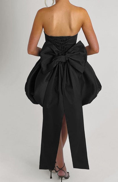 Valencia Noir Puff-Ball Bow Mini